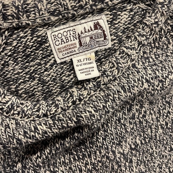 Roots cabin knit sweater size youth XL 11-12 years - Picture 3 of 7